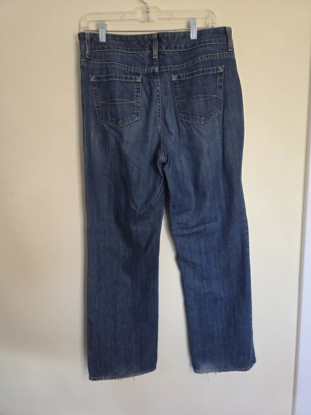 L.L. Bean Women's Straight Leg Jeans in Dark Blue Denim